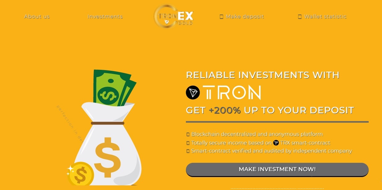 TronExGold dapp