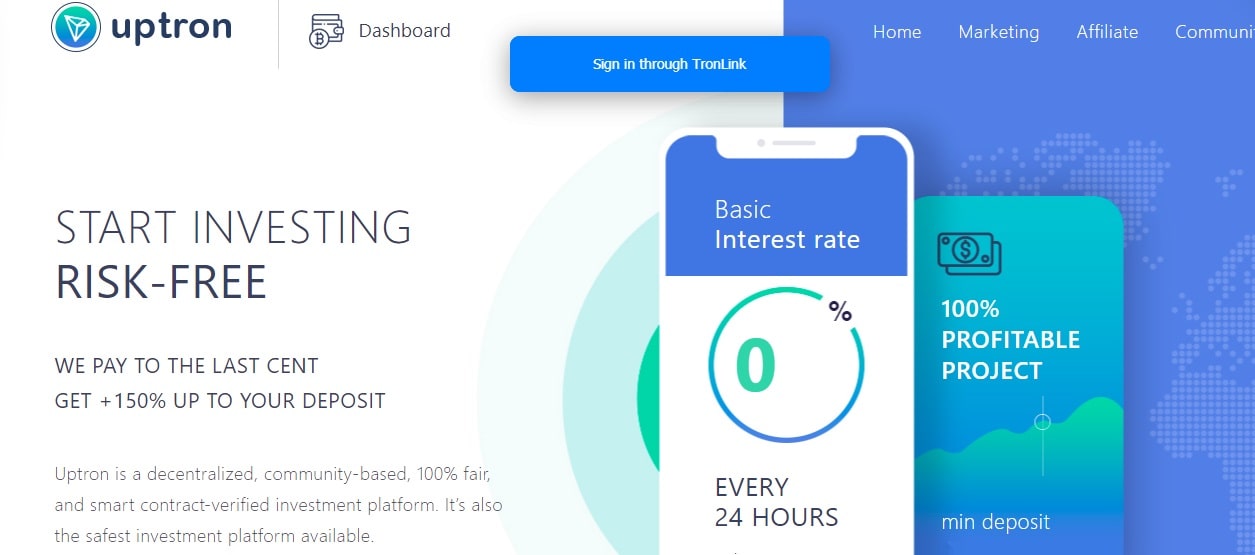 Uptron dapp