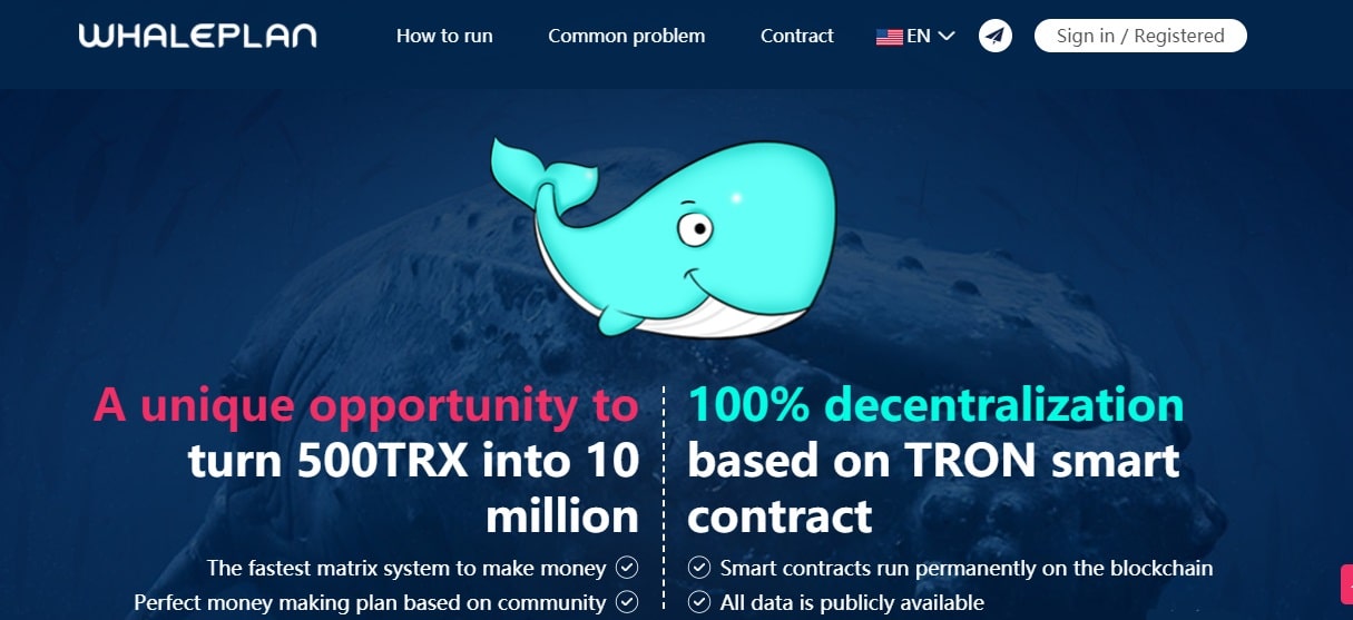 Whaleplan dapp