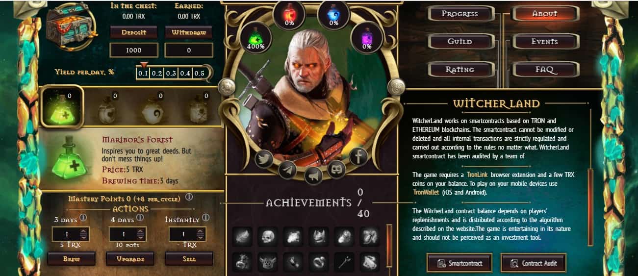 Witcher.Land dapp