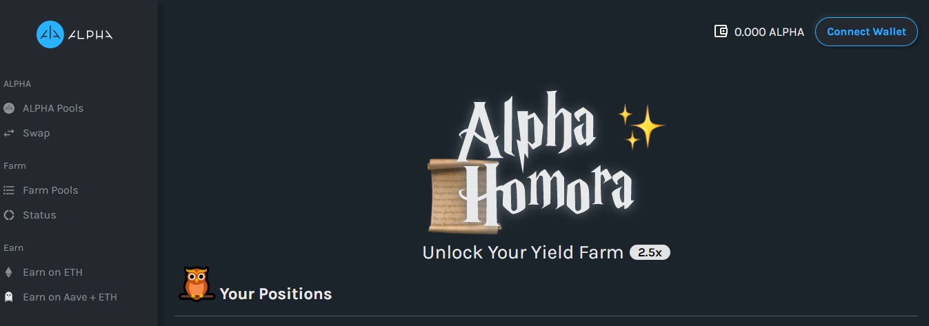 Alpha Homora дапп