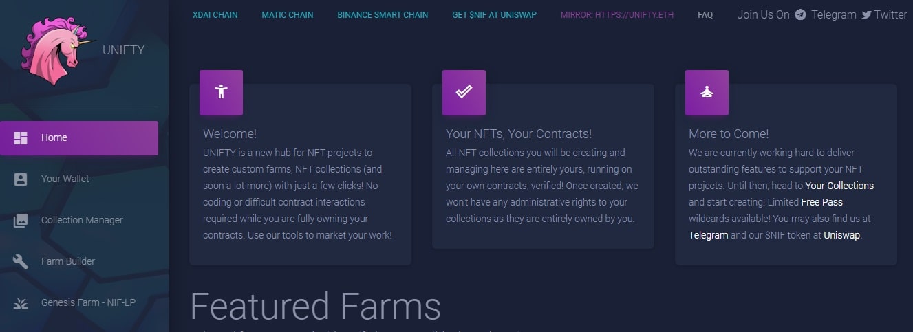 NFT Collection Manager дапп