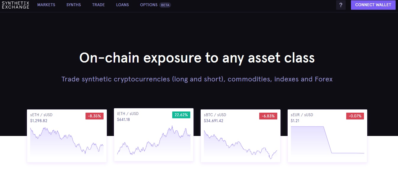 Synthetix Exchange дапп