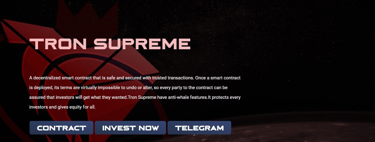 Tron Supreme dapp