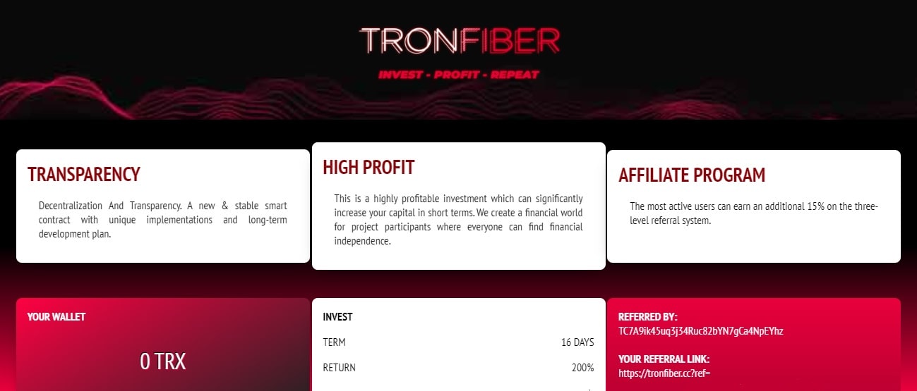 Tronfiber dapp