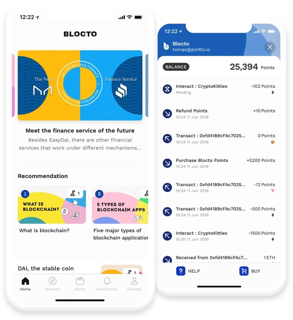 BloctoSwap dapp