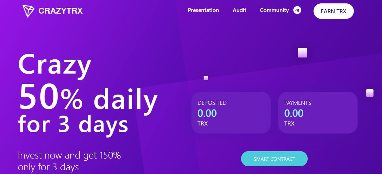 CrazyTRX dapp