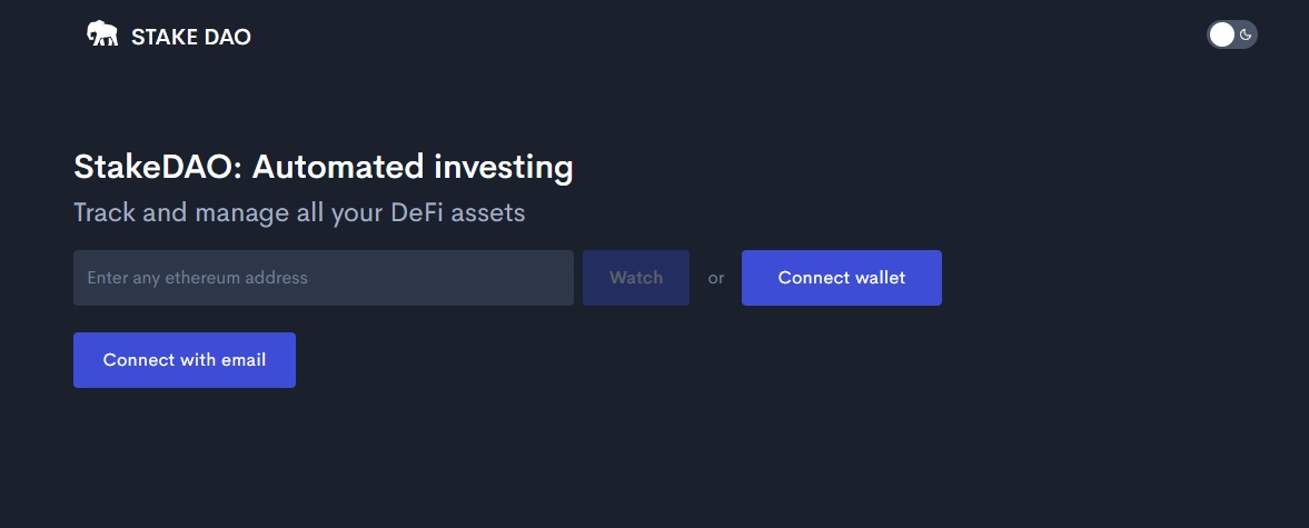 Stake DAO dapp
