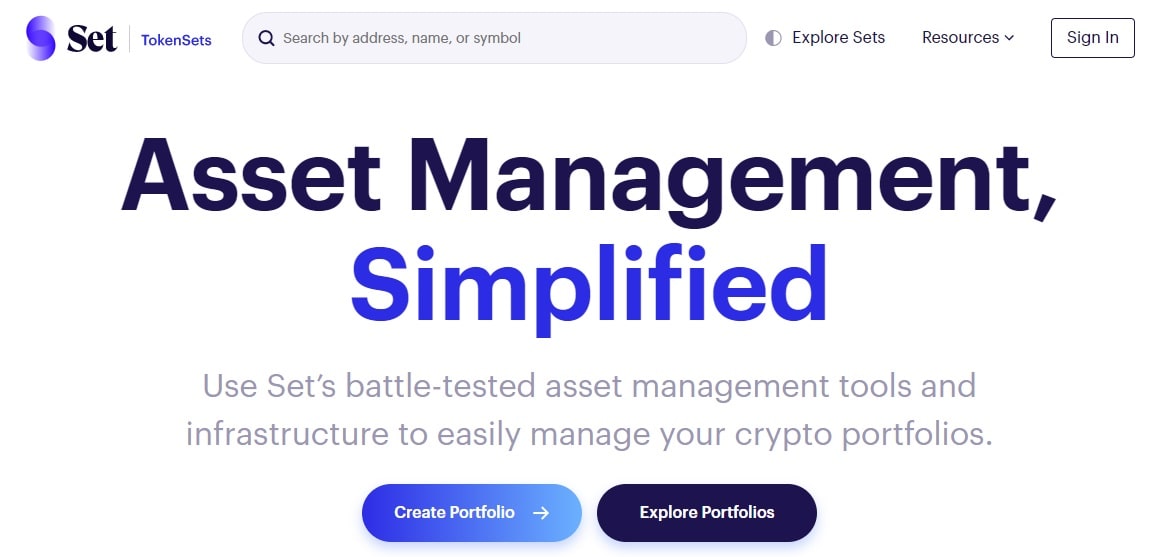 TokenSets dapp