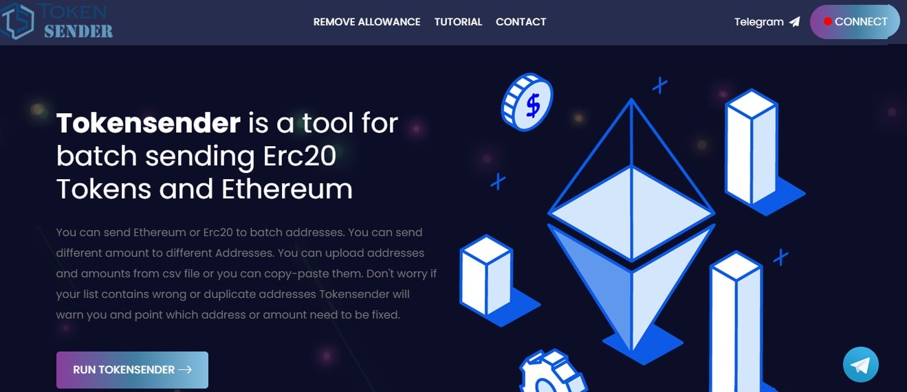 Tokensender дапп