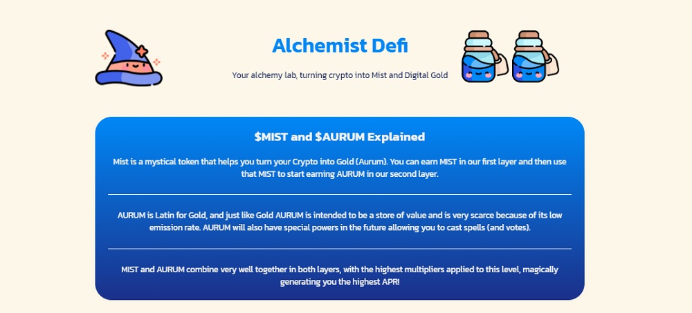 Alchemist DeFi дапп
