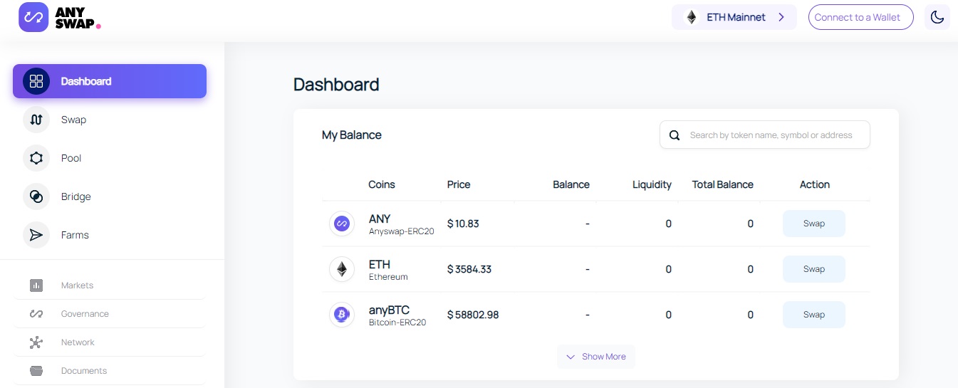AnySwap дапп