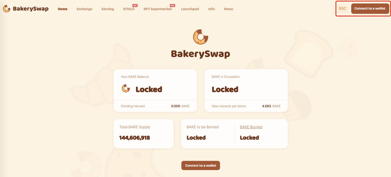 BakerySwap dapp
