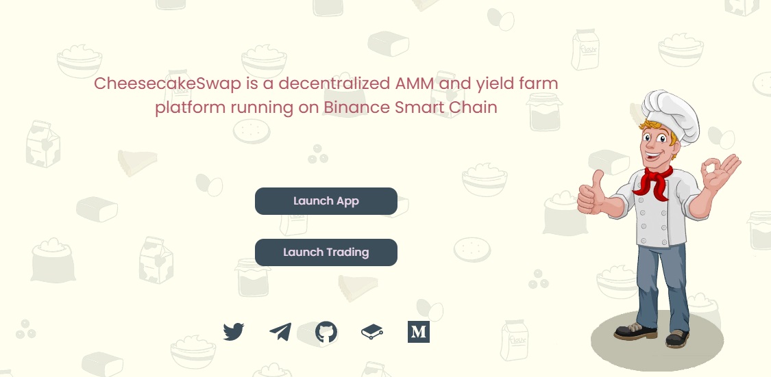 CheeseCakeSwap дапп