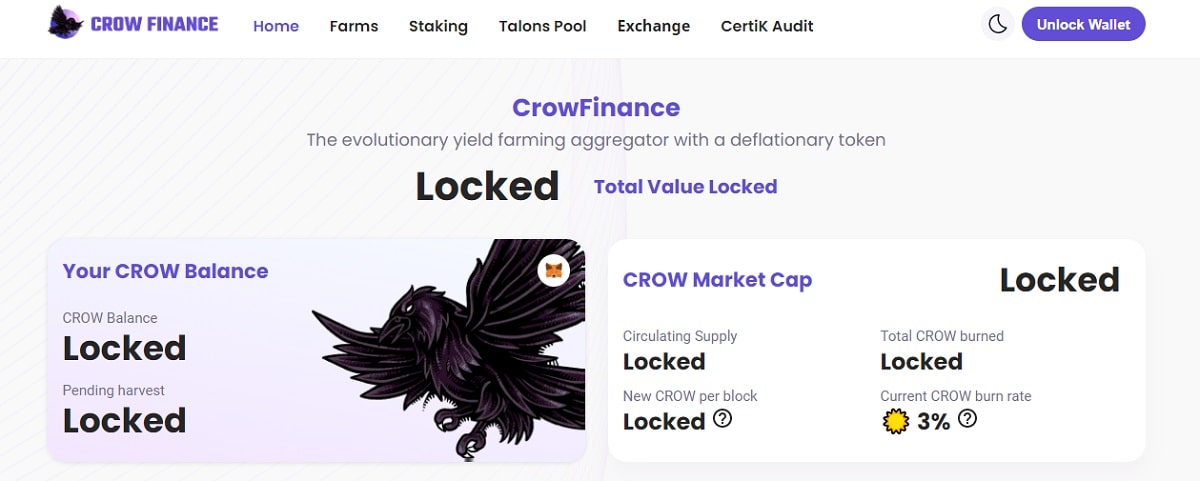 CrowFinance dapp