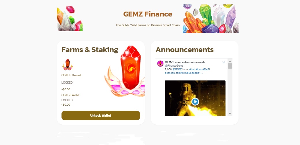 GEMZ token дапп