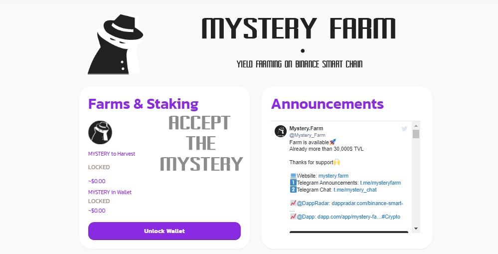 Mystery.Farm дапп