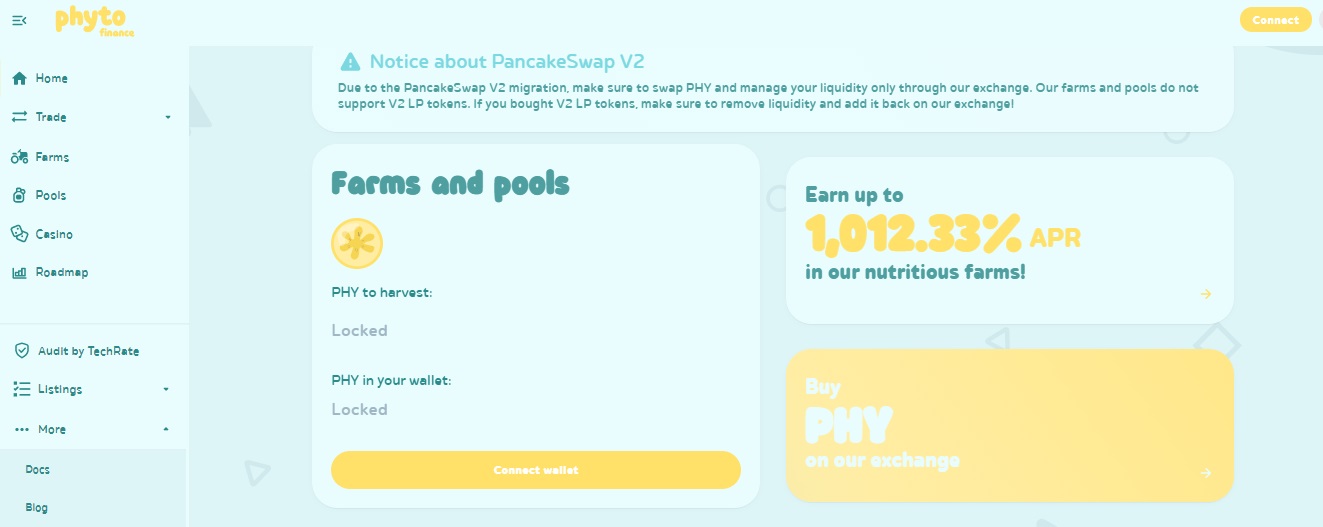 PHYTO Finance дапп