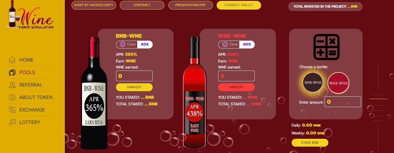 WineDeFi дапп