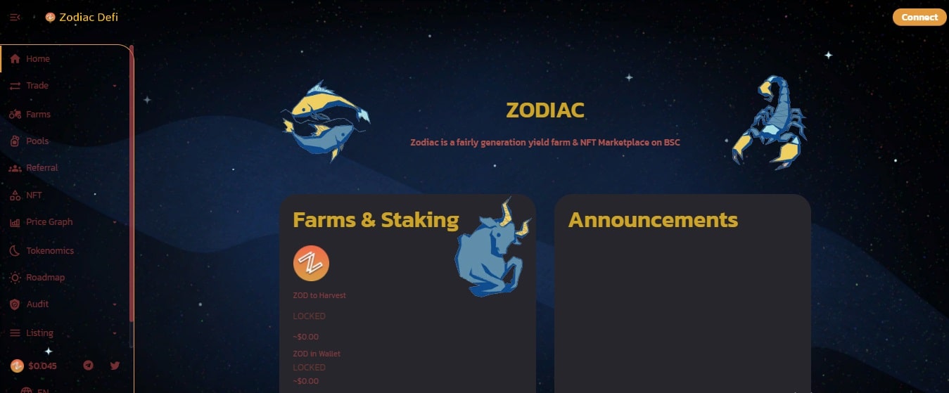 Zodiac DeFi дапп
