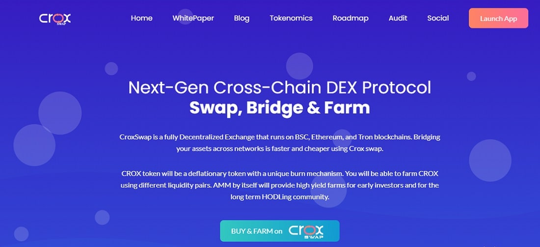 CroxSwap дапп