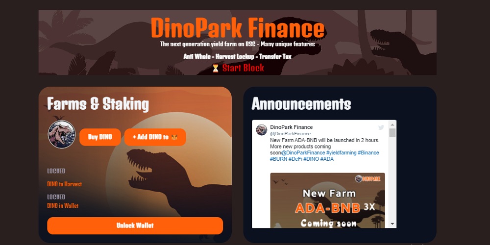 DinoPark Finance  - dapp.expert