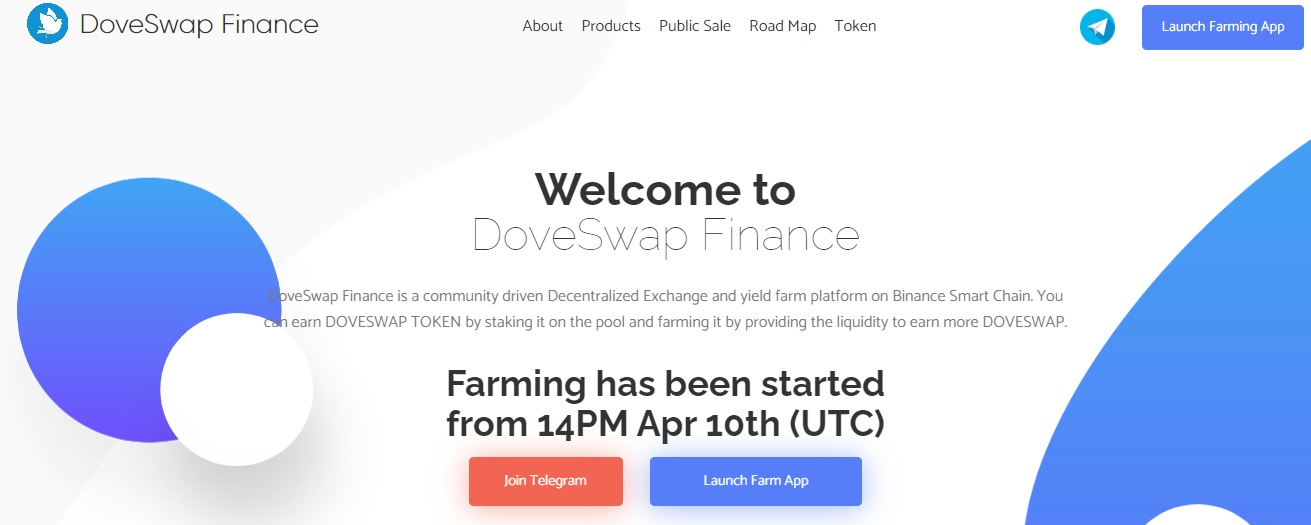 Doveswap Finance дапп
