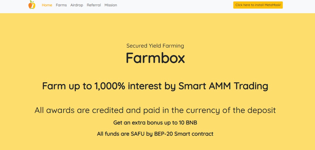 FARMBOX дапп - dapp.expert