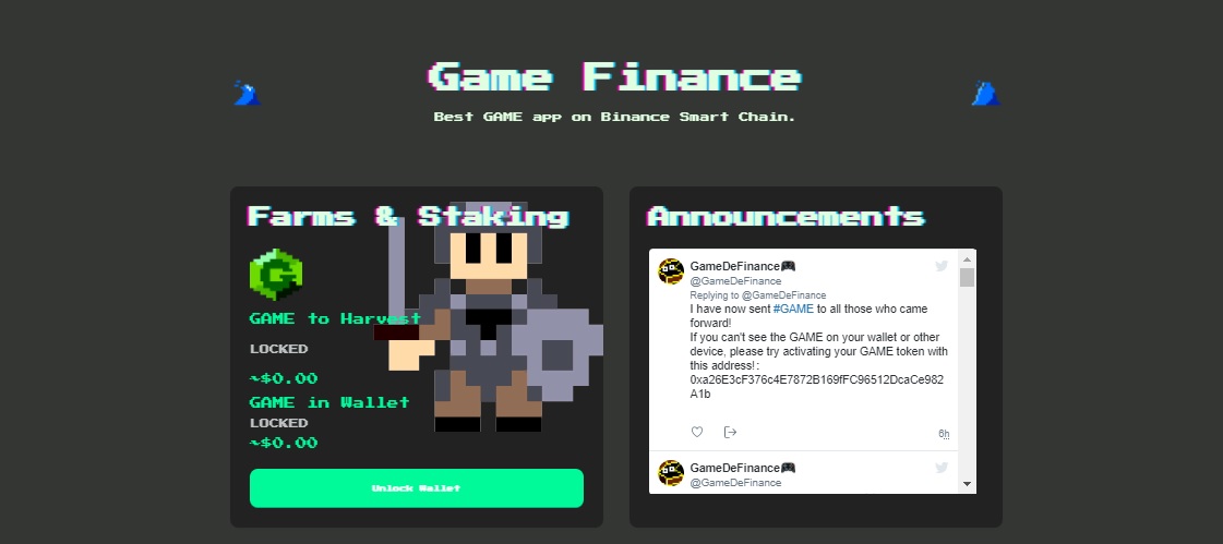 GameFinance дапп