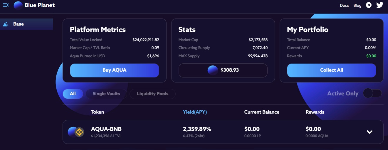 Planet Finance дапп