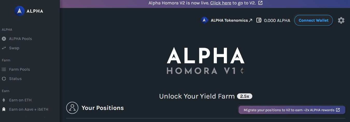 Alpha Homora BSC дапп