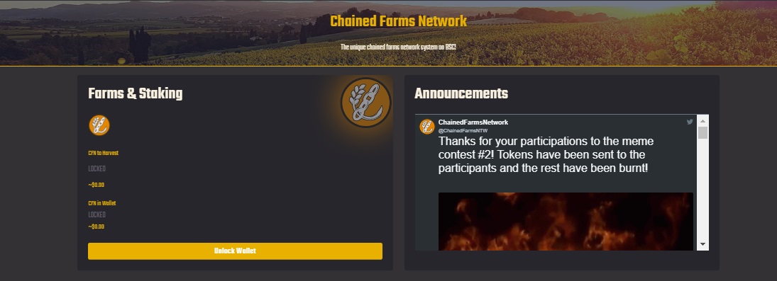 Chained Farms Network - dapp.expert