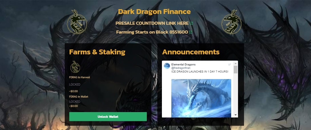 Dark Dragon Finance дапп