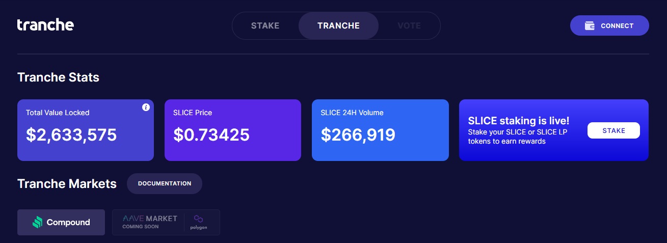 Tranche Finance дапп