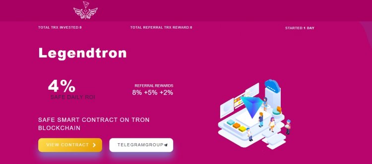 LegendTron - зарабатывайте дивиденды каждый день