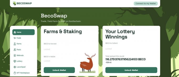Becoswap — income from farms on the blockchain