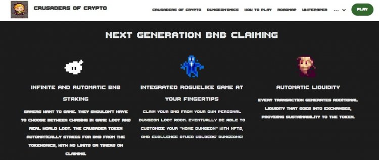 Crusaders of Crypto — a project that brings together the love of retro games
