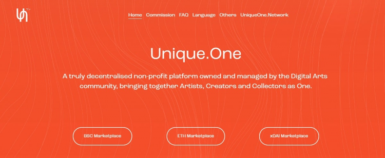 Unique.One BSC — a decentralized NFT art marketplace