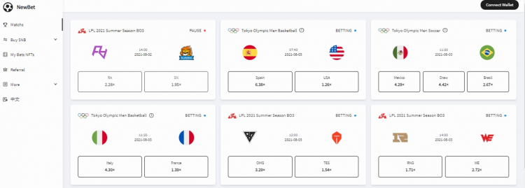 NewBet — a next generation betting platform