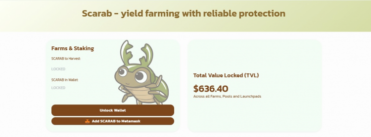 Scarab Defi provides a wide range of investment products