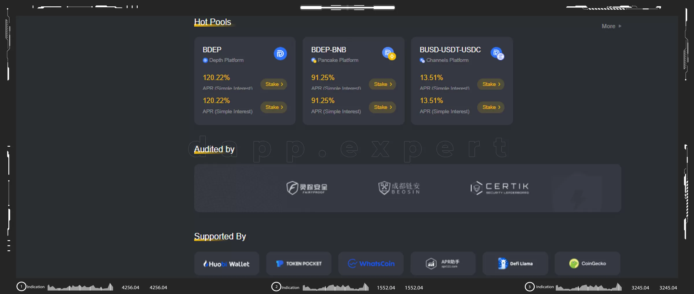 Depth dapp eth