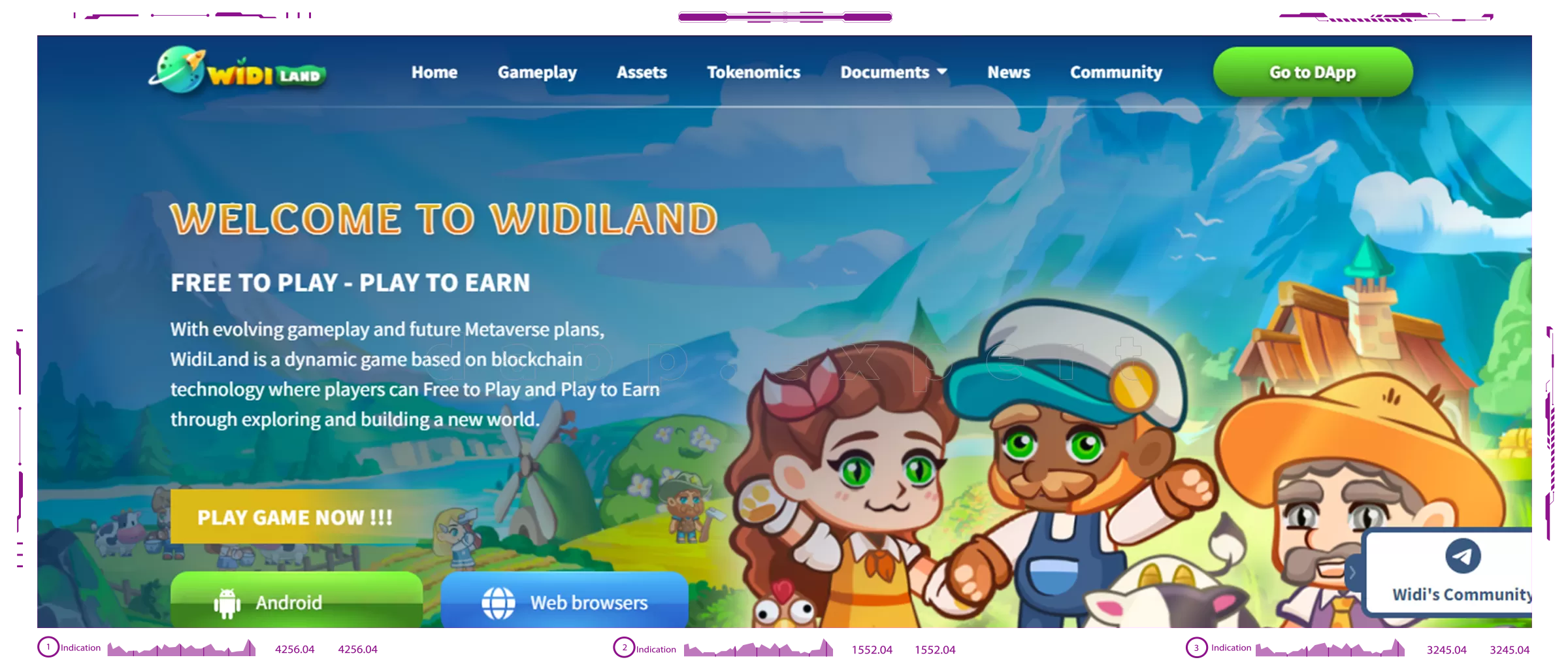 WidiLand - зарабатывайте и общайтесь в игре | DAPP.EXPERT