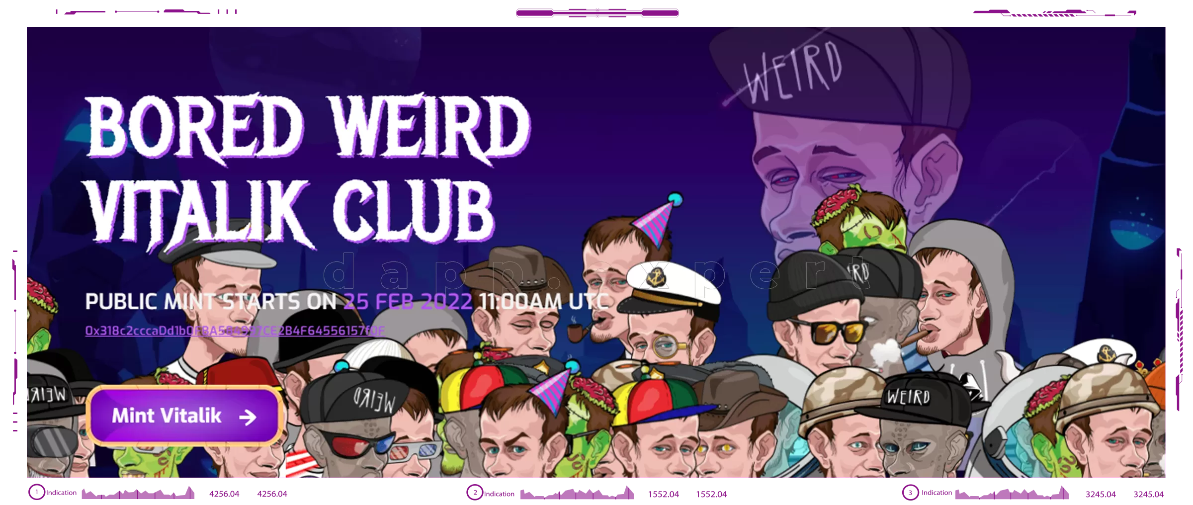 Dapp Bored Weird Vitalik Club