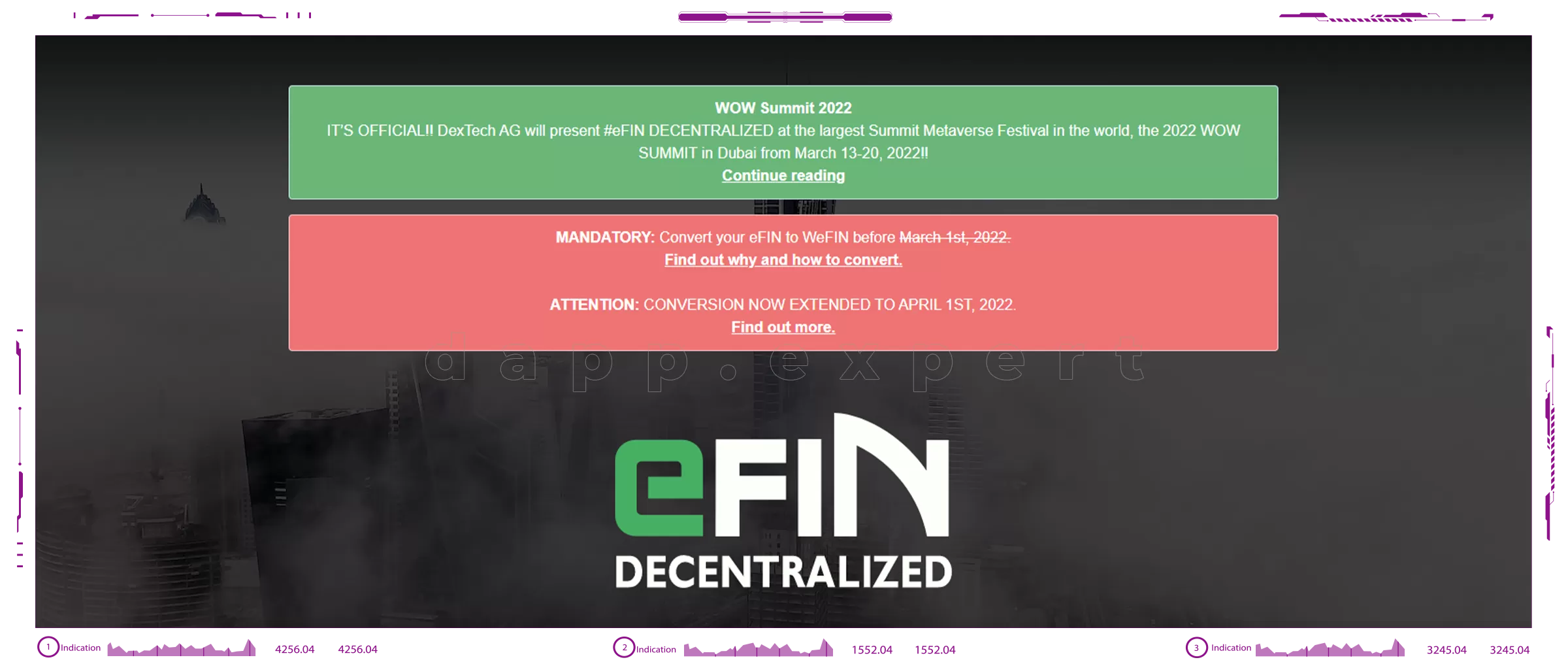 Dapp eFIN Decentralized