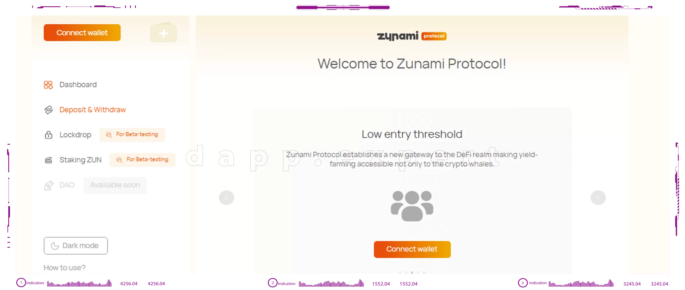 Zunami Protocol dapps