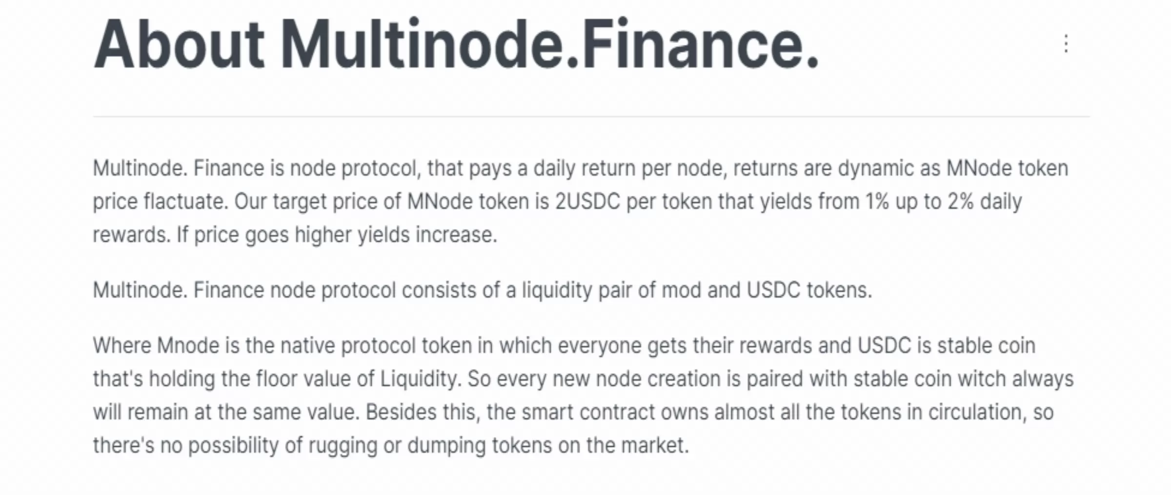Multinode.Finance dapps