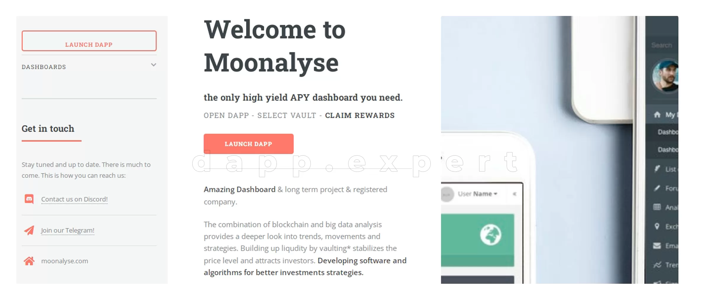 Moonalyse dapps