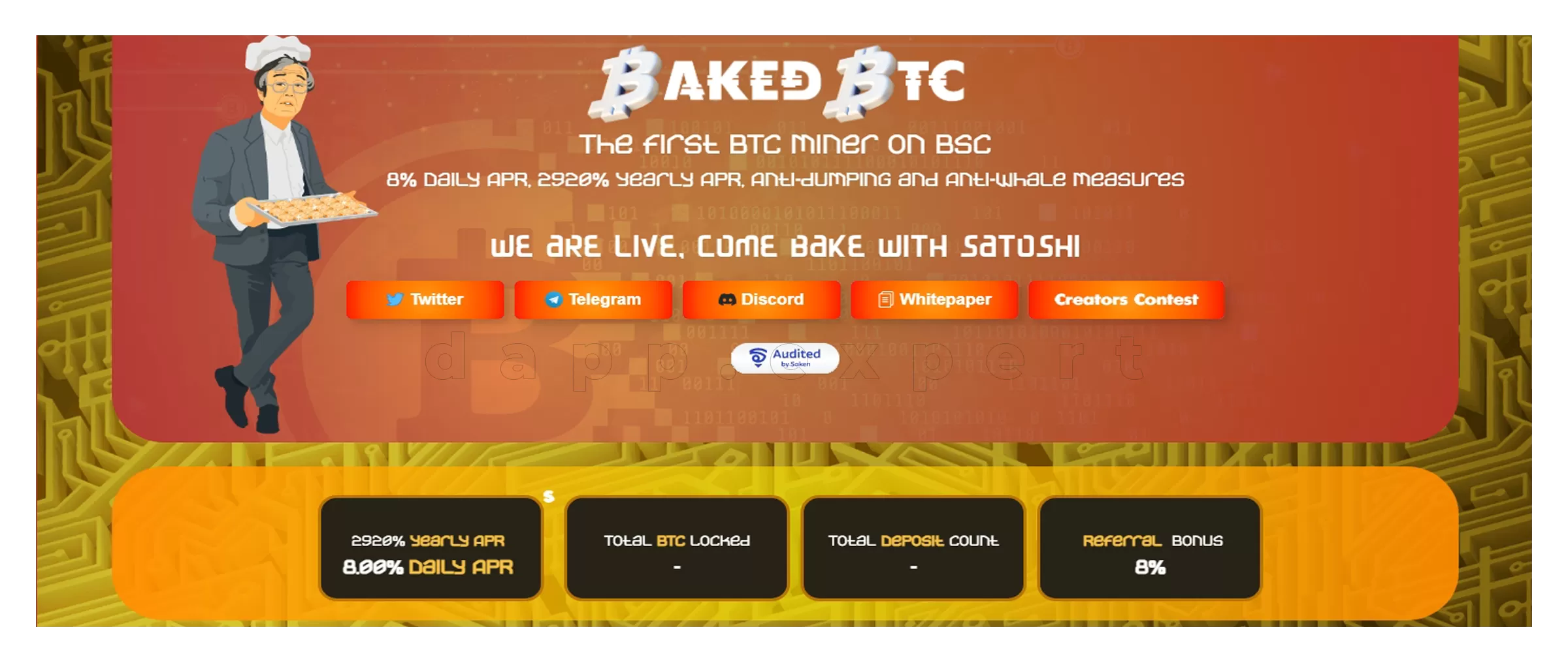 BakedBTC dapps