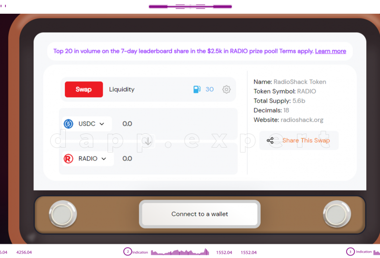 RadioShack profitable farming on the BNB chain DAPP.EXPERT