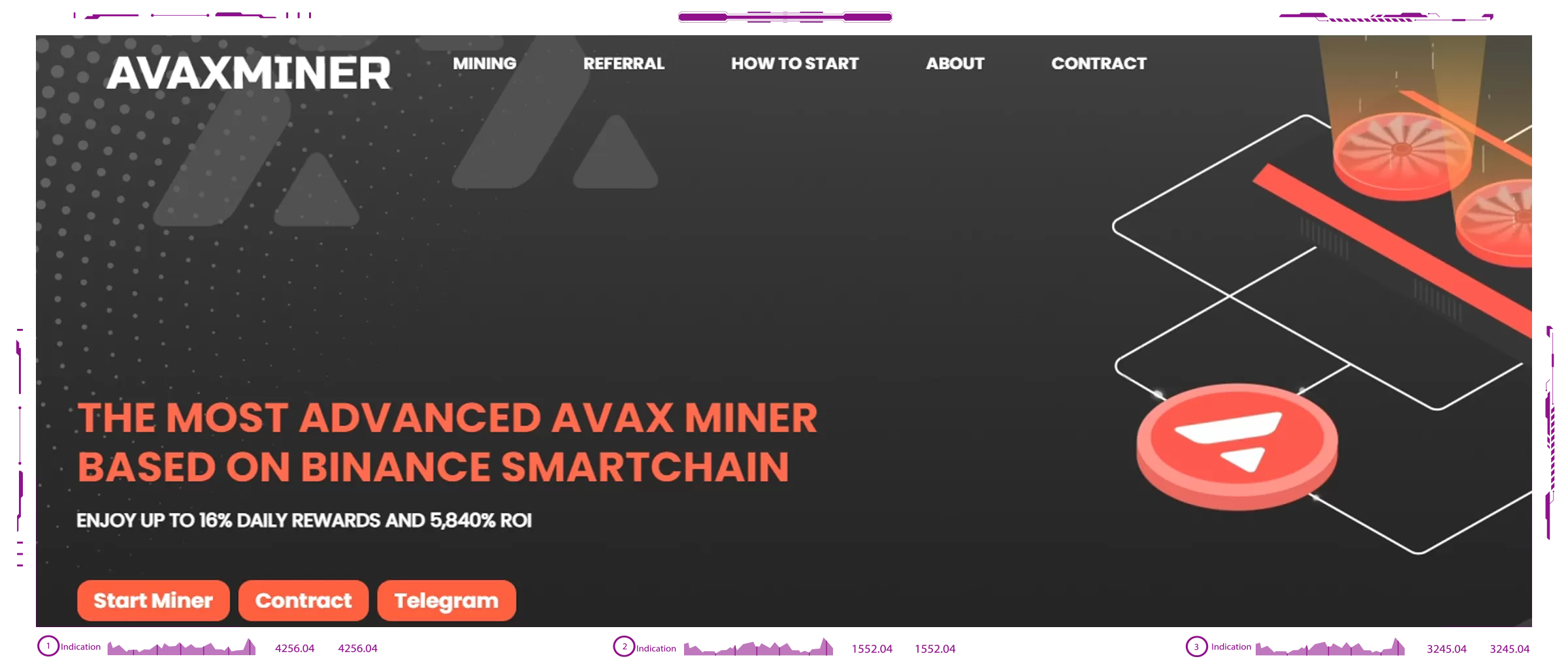 New AVAX Miner dapps